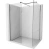 Mexen Kioto Duschwand Walk-in 80 x 70 cm, transparent, gun gray gebürstet - 800-080-202-66-00-070