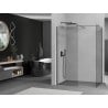 Mexen Kioto Duschwand Walk-in 180 x 80 cm, transparent, gun gray gebürstet - 800-180-202-66-00-080