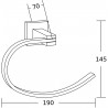 Mexen Vane Handtuchhalter, Chrom - 7020932-00