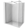 Mexen Kioto Duschwand Walk-in 155 x 100 cm, transparent, Gun Metal - 800-155-202-95-00-100