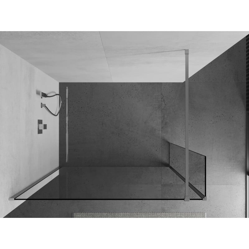Mexen Kioto Duschwand Walk-in 110 x 40 cm, transparent, chrom - 800-110-212-01-00-040