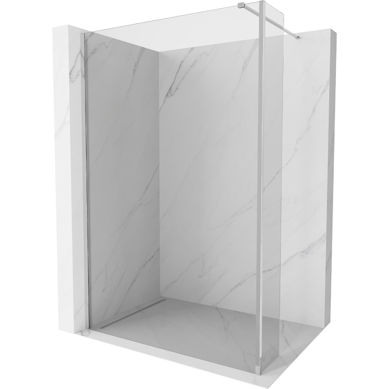 Mexen Kioto Duschwand Walk-in 145 x 40 cm, transparent, chrom - 800-145-212-01-00-040