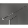 Mexen Kioto Duschwand Walk-in 120 x 40 cm, schwarzer Rahmen, Chrom - 800-120-212-01-70-040