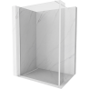 Mexen Kioto Duschwand Walk-in 160 x 30 cm, transparent, weiß - 800-160-212-20-00-030