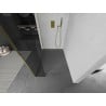 Mexen Kioto Duschwand Walk-in 90 x 30 cm, transparent, gold - 800-090-212-50-00-030
