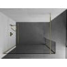 Mexen Kioto Duschwand Walk-in 90 x 30 cm, transparent, gold - 800-090-212-50-00-030