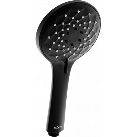 Mexen R-74 3-funktionaler Duschkopf, schwarz - 79574-70
