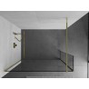 Mexen Kioto Duschwand Walk-in 155 x 40 cm, transparent, gold - 800-155-212-50-00-040