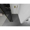 Mexen Kioto Duschwand Walk-in 100 x 30 cm, schwarzer Rahmen, gold - 800-100-212-50-70-030