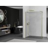 Mexen Kioto Duschwand Walk-in 95 x 30 cm, transparent, gold gebürstet - 800-095-212-55-00-030