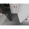 Mexen Kioto Duschwand Walk-in 90 x 30 cm, transparent, Roségold - 800-090-212-60-00-030