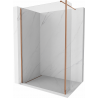 Mexen Kioto Duschwand Walk-in 110 x 30 cm, transparent, rosegold - 800-110-212-60-00-030