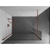 Mexen Kioto Duschwand Walk-in 150 x 30 cm, transparent, Roségold - 800-150-212-60-00-030