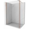 Mexen Kioto Duschwand Walk-in 115 x 40 cm, transparent, Roségold - 800-115-212-60-00-040