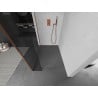 Mexen Kioto Duschwand Walk-in 150 x 40 cm, transparent, Roségold - 800-150-212-60-00-040