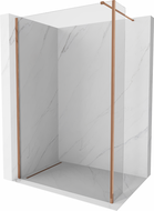 Mexen Kioto Duschwand Walk-in 155 x 40 cm, transparent, Roségold - 800-155-212-60-00-040