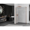 Mexen Kioto Duschwand Walk-in 150 x 30 cm, transparent, gebürstetes Kupfer - 800-150-212-65-00-030
