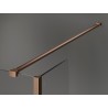 Mexen Kioto Duschwand Walk-in 155 x 40 cm, transparent, gebürstetes Kupfer - 800-155-212-65-00-040
