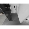 Mexen Kioto Duschwand Walk-in 150 x 30 cm, transparent, gebürstetes Grau - 800-150-212-66-00-030