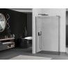 Mexen Kioto Duschwand Walk-in 95 x 40 cm, transparent, gebürstet gun grau - 800-095-212-66-00-040
