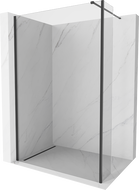 Mexen Kioto Duschwand Walk-in 90 x 30 cm, transparent, schwarz - 800-090-212-70-00-030