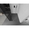Mexen Kioto Duschwand Walk-in 105 x 40 cm, transparent, schwarz - 800-105-212-70-00-040
