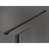 Mexen Kioto Duschwand Walk-in 140 x 40 cm, schwarzer Rahmen, schwarz - 800-140-212-70-70-040