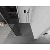 Mexen Kioto Duschwand Walk-in 160 x 40 cm, transparent, Gunmetal - 800-160-212-95-00-040