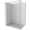 Mexen Kioto Duschwand Walk-in 100 x 30 cm, transparent, gebürsteter Nickel - 800-100-212-97-00-030
