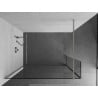 Mexen Kioto Duschwand Walk-in 100 x 30 cm, transparent, gebürsteter Nickel - 800-100-212-97-00-030