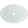 Mexen Sonia Glaswaschbecken zur Aufsatzmontage 54 x 37 cm, weiß - 24145430