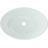 Mexen Sonia Tischplatte Einbauwaschbecken aus Glas 54 x 37 cm, weiß - 24145430