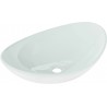 Mexen Sonia Tischplatte Einbauwaschbecken aus Glas 54 x 37 cm, weiß - 24145430
