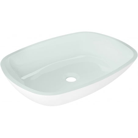 Mexen Araks Glaswaschbecken Aufsatzwaschbecken 54 x 39 cm, weiß - 24155430