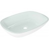 Mexen Araks Glaswaschbecken Aufsatzbecken 54 x 39 cm, weiß - 24155430