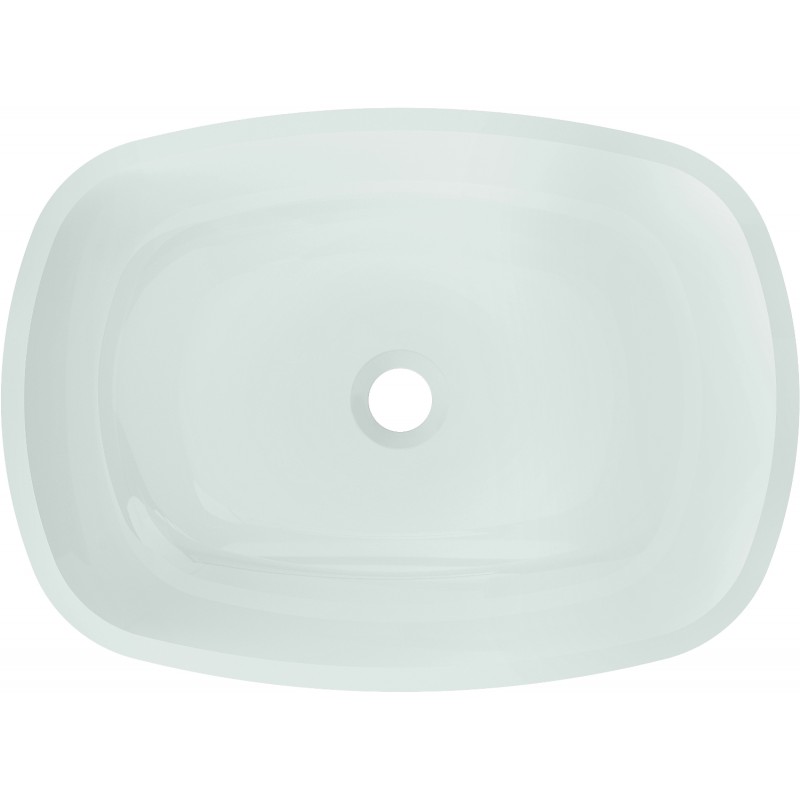 Mexen Araks Glaswaschbecken Aufsatzbecken 54 x 39 cm, weiß - 24155430