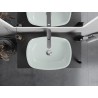 Mexen Araks Glaswaschbecken Aufsatzbecken 54 x 39 cm, weiß - 24155430