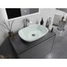 Mexen Araks Glaswaschbecken Aufsatzwaschbecken 54 x 39 cm, weiß - 24155430