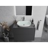 Mexen Araks Glaswaschbecken Aufsatzbecken 54 x 39 cm, weiß - 24155430