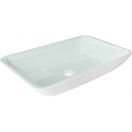 Mexen Megan Glaswaschbecken Aufsatzwaschbecken 56 x 36 cm, weiß - 24135630