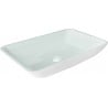 Mexen Megan Glas-Waschbecken zur Aufsatzmontage 56 x 36 cm, weiß - 24135630
