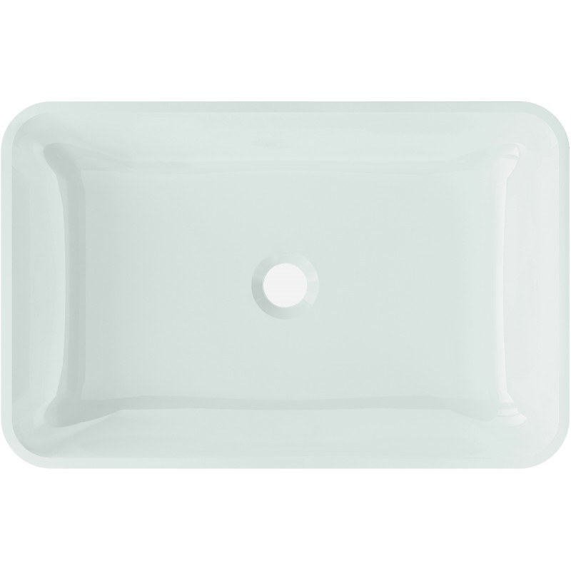 Mexen Megan Glaswaschbecken Aufsatzwaschbecken 56 x 36 cm, weiß - 24135630