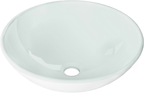 Mexen Mira Glaswaschbecken Aufsatzwaschbecken 42 x 42 cm, weiß - 24124230