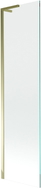 Mexen Next L Duschabtrennung 1-flügelig 50 x 150 cm, transparent, gold - 895-050-000-03-00-50
