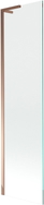 Mexen Next L Badewannen-Faltwand 1-flügelig 50 x 150 cm, transparent, Roségold - 895-050-000-03-00-60