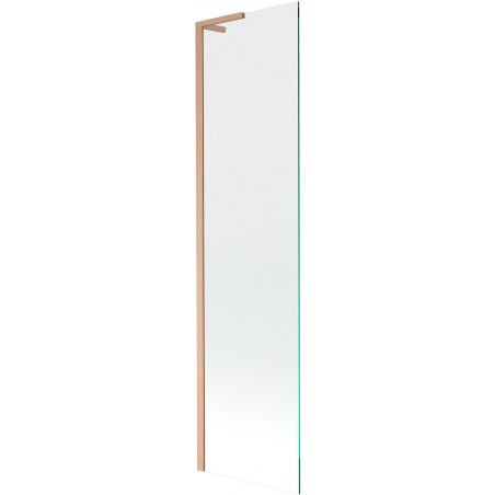 Mexen Next L Badewannenwand 1-flügelig 50 x 150 cm, transparent, gebürstetes Kupfer - 895-050-000-03-00-65