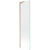 Mexen Next L Badewannenwand 1-flügelig 50 x 150 cm, transparent, gebürstetes Kupfer - 895-050-000-03-00-65
