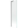 Mexen Next L Badewannenabtrennung 1-flügelig 50 x 150 cm, transparent, gebürstetes Gun Gray - 895-050-000-03-00-66