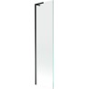 Mexen Next L Badewannenfaltwand 1-flügelig 50 x 150 cm, transparent, schwarz - 895-050-000-03-00-70