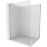 Mexen Kioto L Duschwand Walk-in 70 x 200 cm, Streifen, Chrom - 800-070-103-01-09